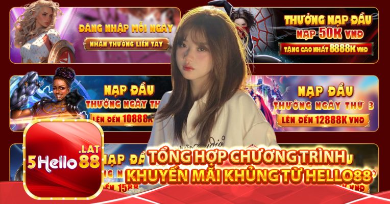 Tổng hợp chương trình khuyến mãi khủng từ Hello88
