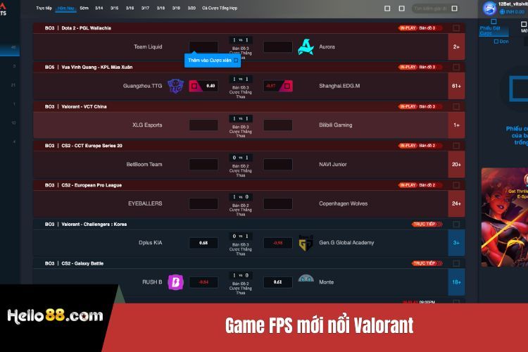 Game FPS mới nổi Valorant