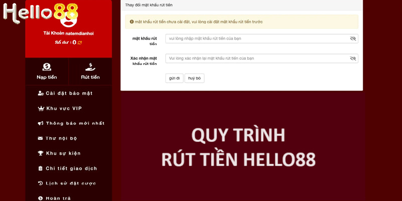 Rút Tiền Hello88 ✅ Giao Dịch Nhanh – Bảo Mật Tuyệt Đối
